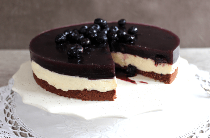 Chocolate and blueberry cheesecake – grain free and sugar free - Gelpro Australia