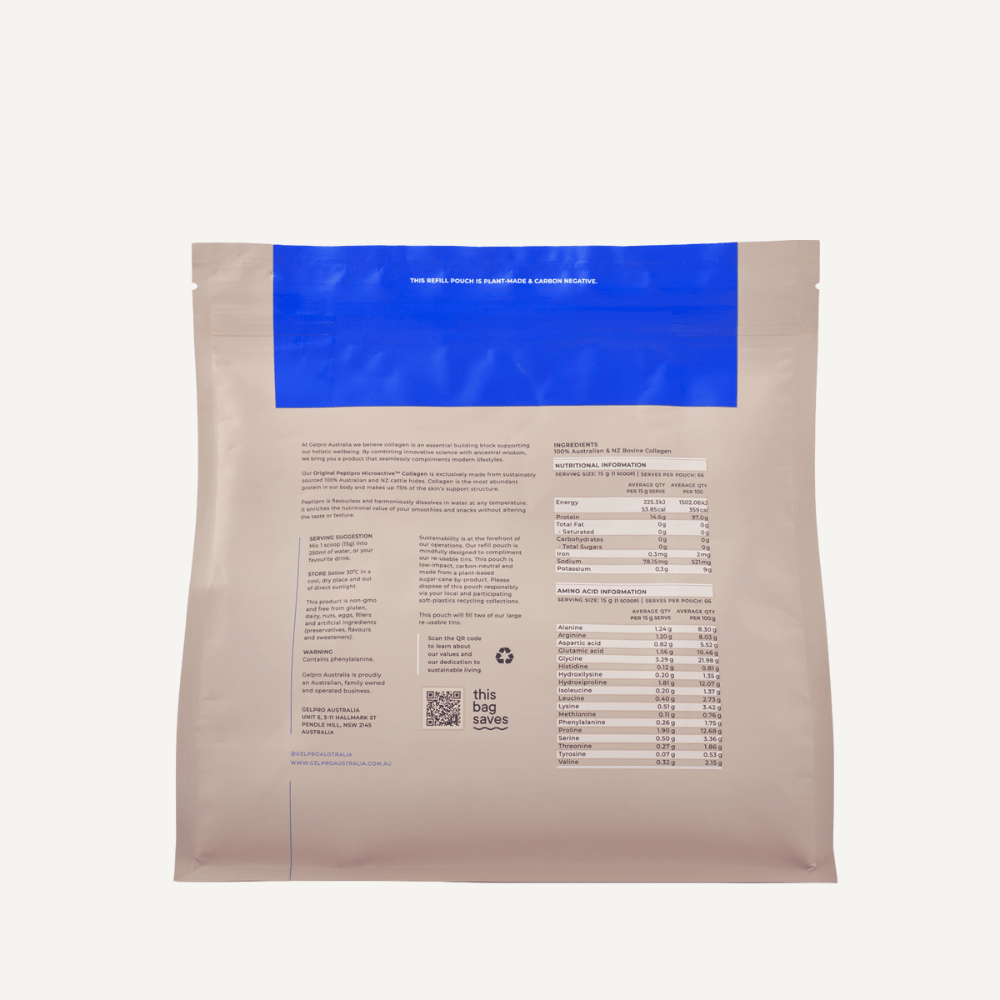 Original Hydrolysed Collagen Powder | Peptipro | 1kg - Gelpro Australia