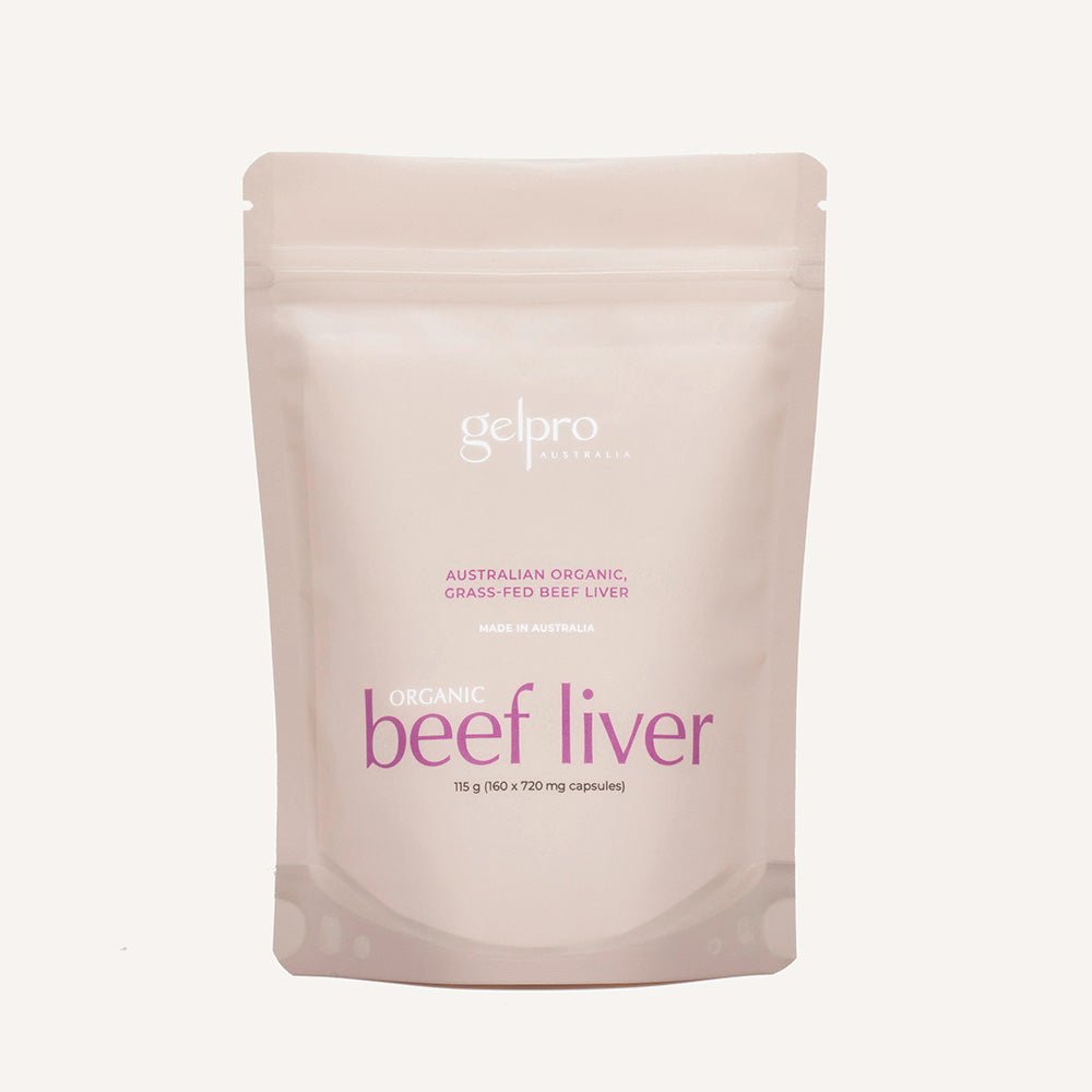 Organic Grass - Fed Beef Liver | 160 capsules REFILL - Gelpro Australia