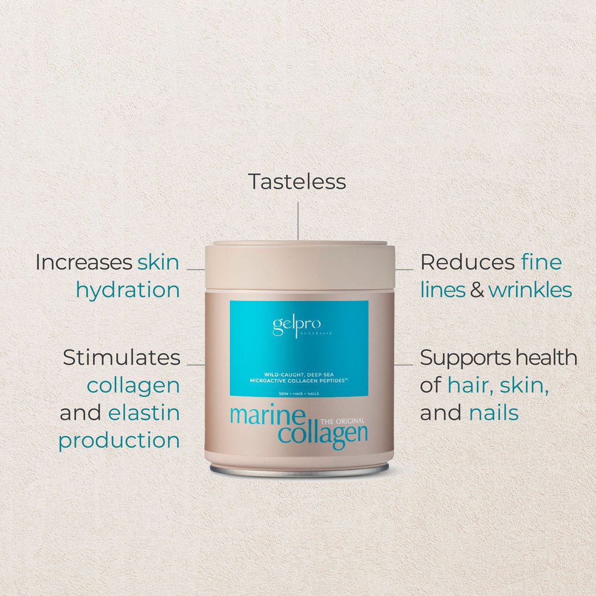 Original Marine Collagen | Unflavoured Collagen Powder | 150g - Gelpro Australia