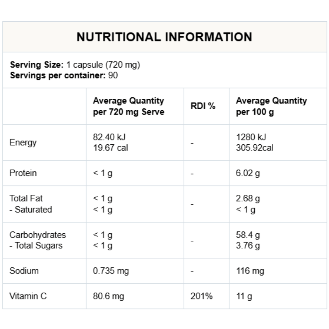 Raw Native C | 90 Capsules - Gelpro Australia