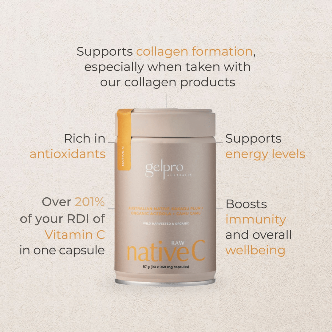 Raw Native C | 90 Capsules - Gelpro Australia