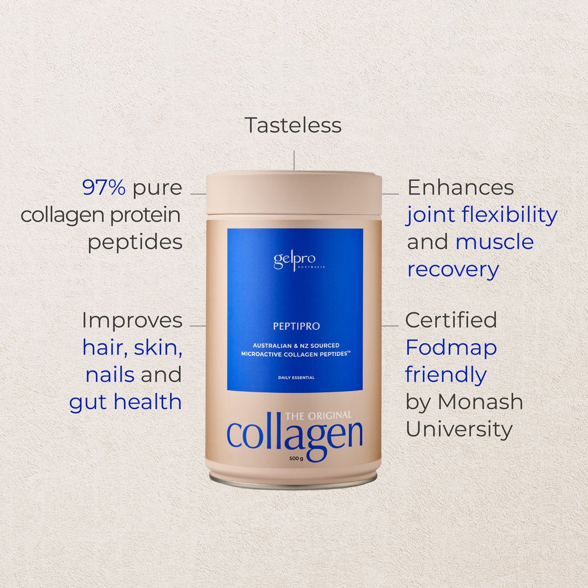 Daily Bundle | The Original Collagen Peptipro + Organic Beef Liver Capsules - Gelpro Australia