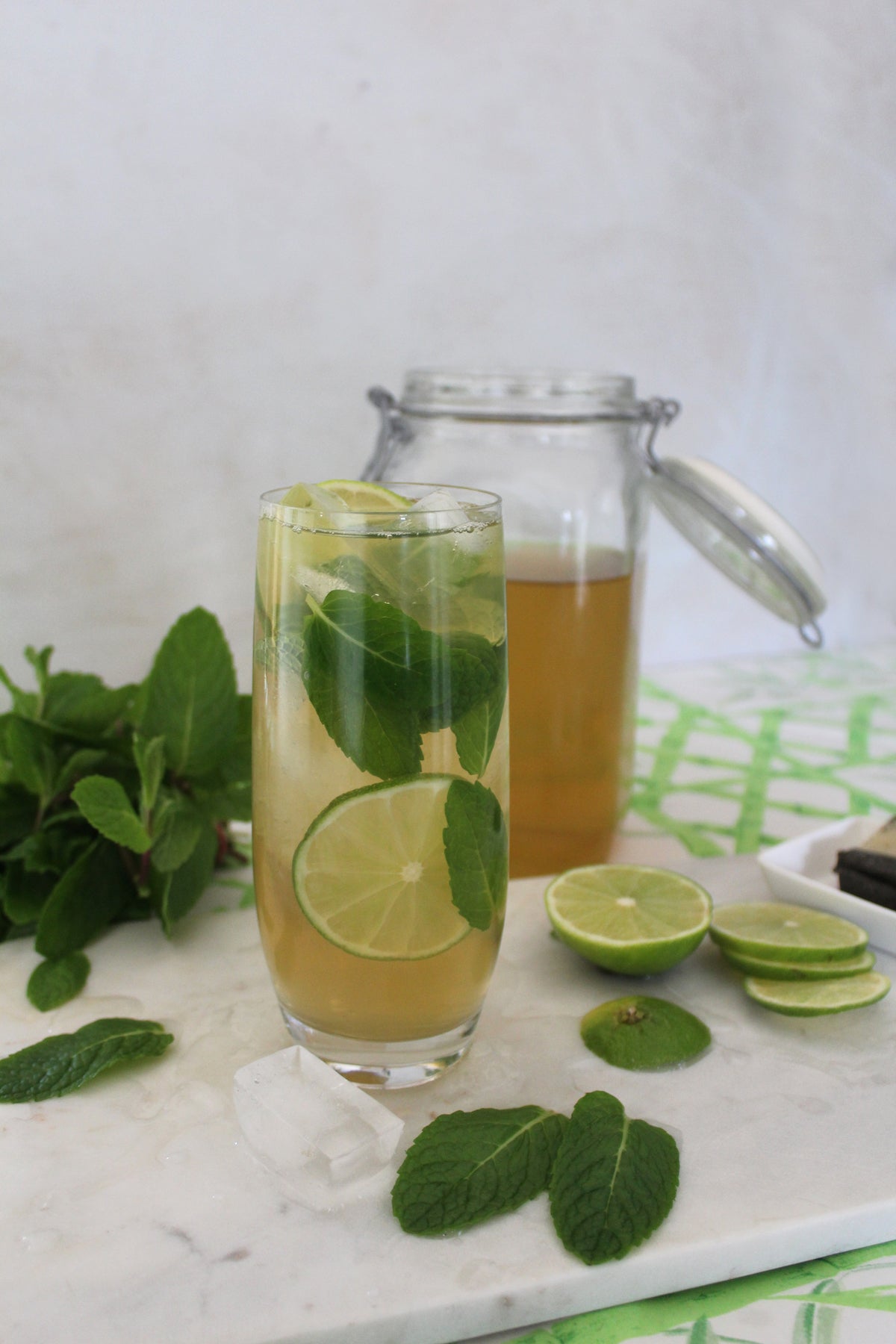 tummy taming iced tea mojito