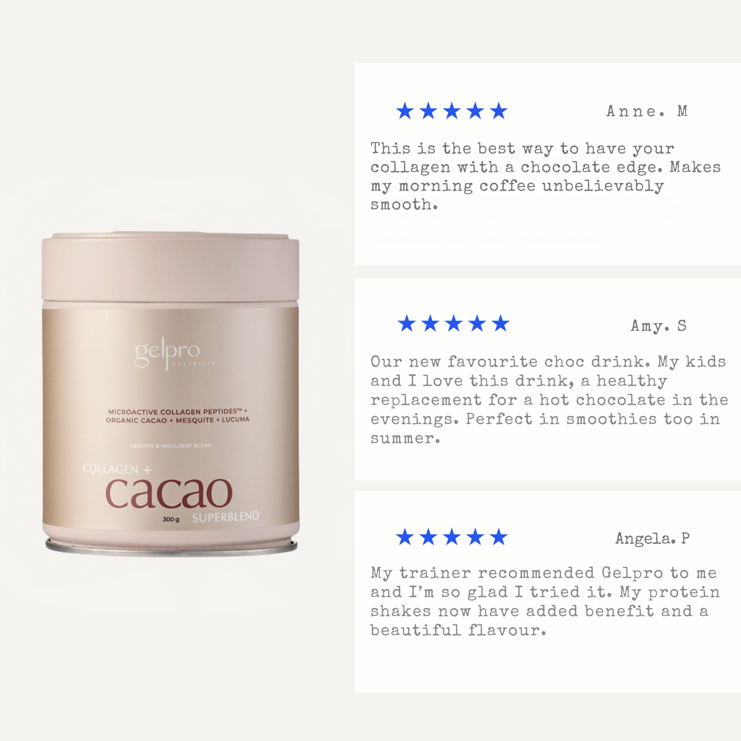 Collagen + Cacao Superblend | 300g - Gelpro Australia