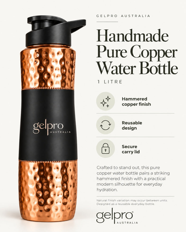 Gelpro Copper Water Bottle | 1L - Gelpro Australia