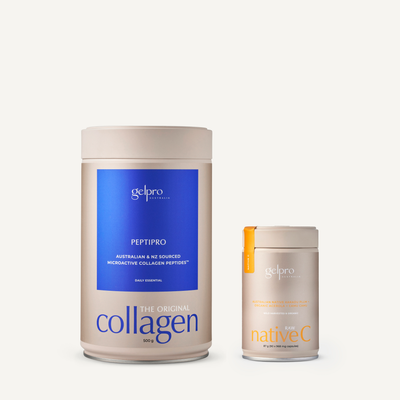 Peptipro collagen hydrolysate and vitamin c