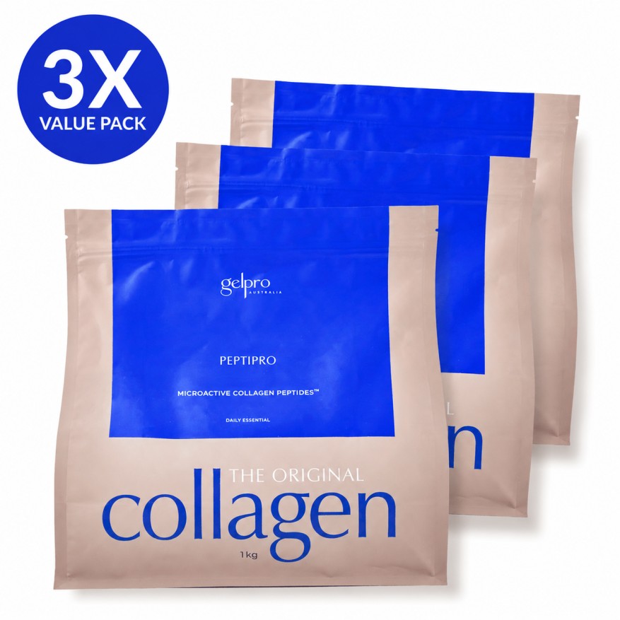 Original Hydrolysed Collagen Powder | Peptipro | 3x1kg - Gelpro Australia