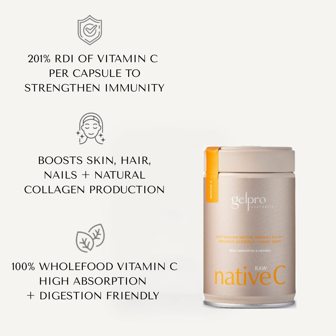 Skin Bundle | The Original Marine Collagen + Raw Native C Capsules - Gelpro Australia