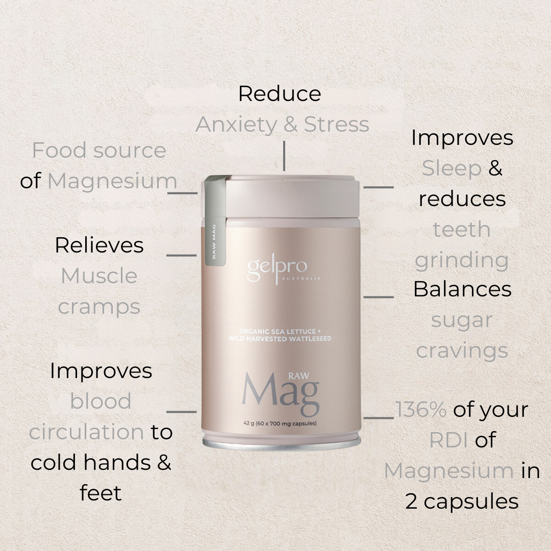Raw Magnesium | 60 capsules – Gelpro Australia